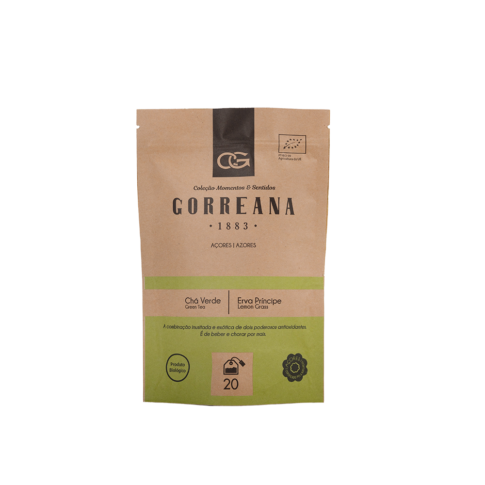 Chá Verde Erva Príncipe Saquetas Gorreana 40gr