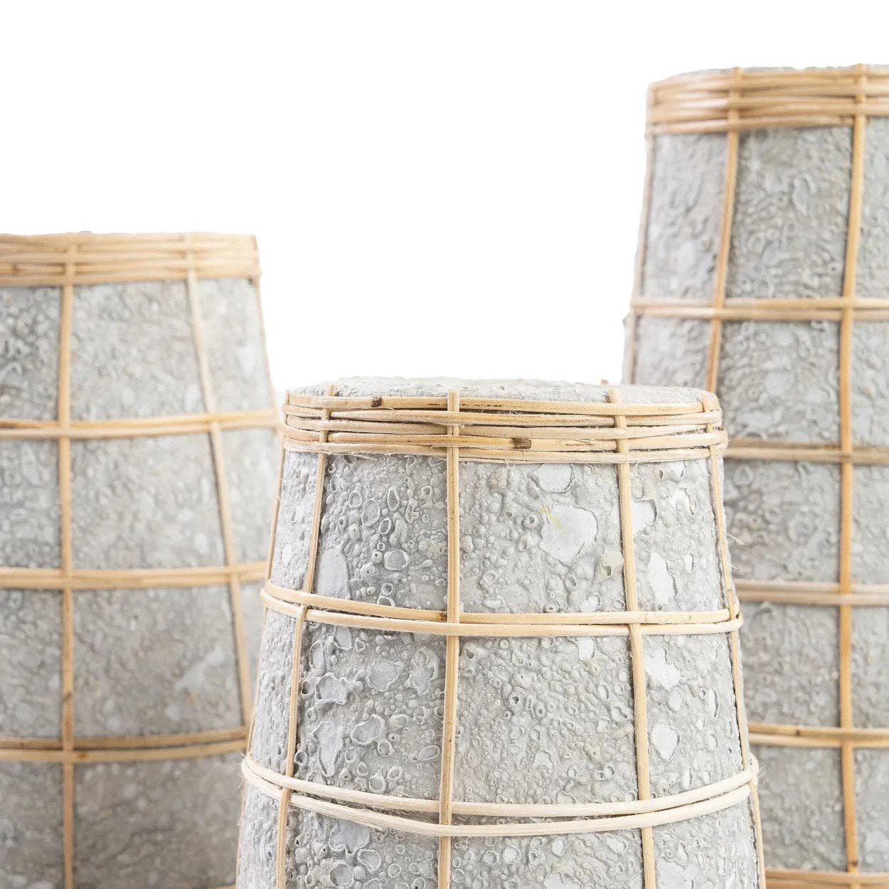 Vaso Cutie - Concreto Natural - M