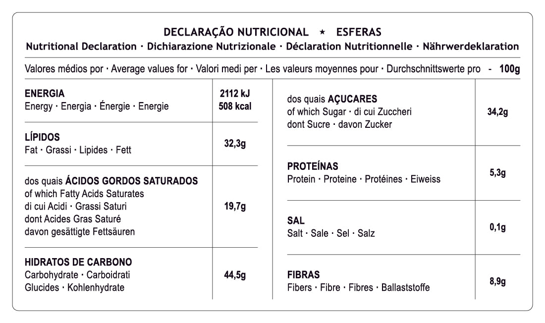 30 Esferas Cacau & Gengibre Cláudio Corallo 130gr