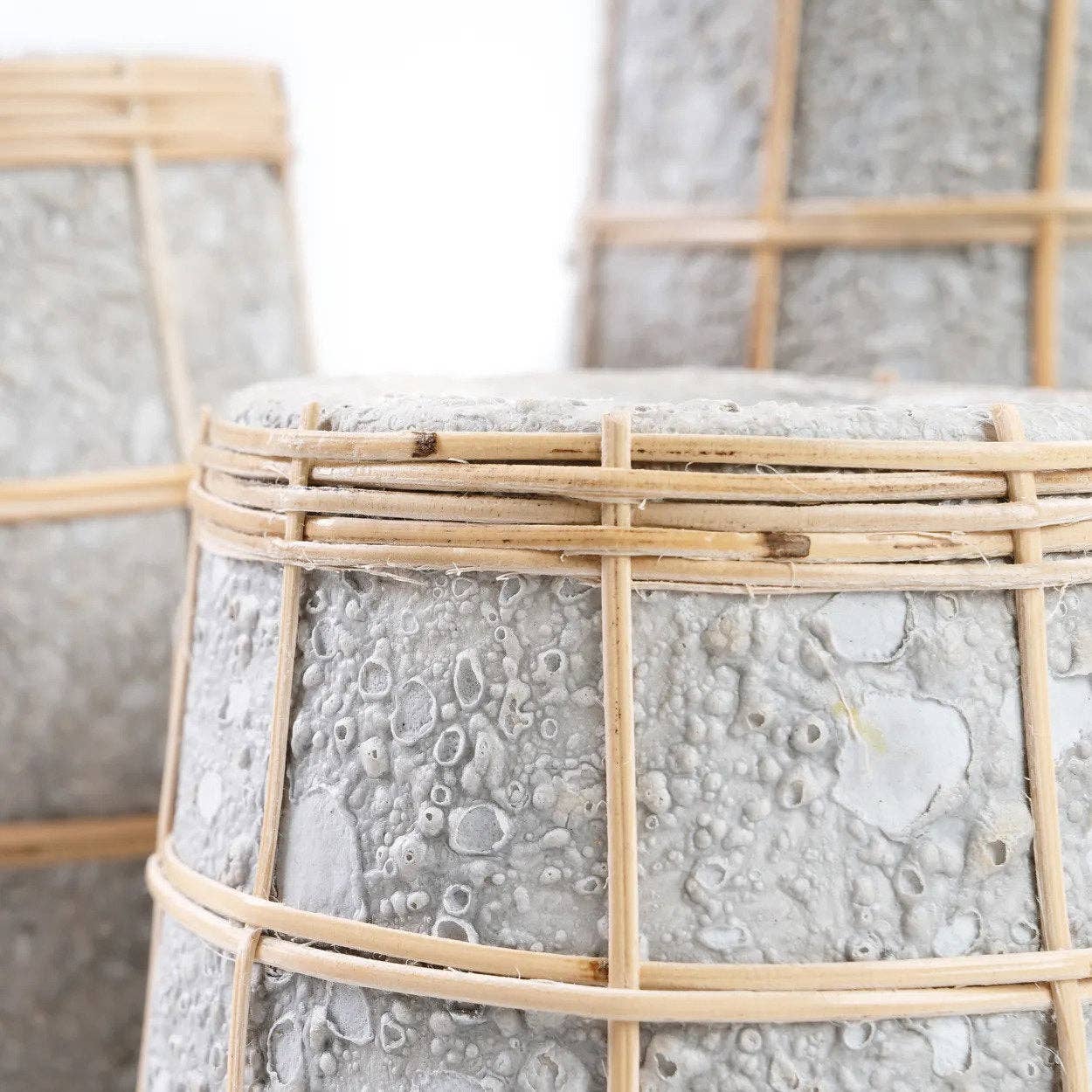Vaso Cutie - Concreto Natural - M