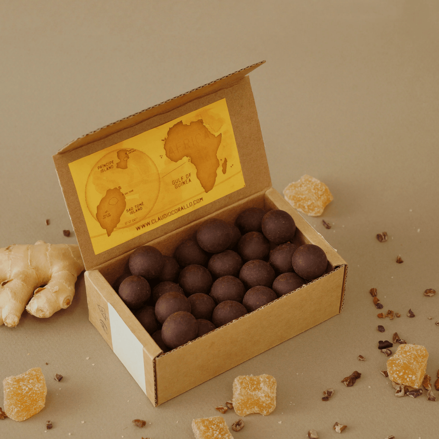 30 Esferas Cacau & Gengibre Cláudio Corallo 130gr