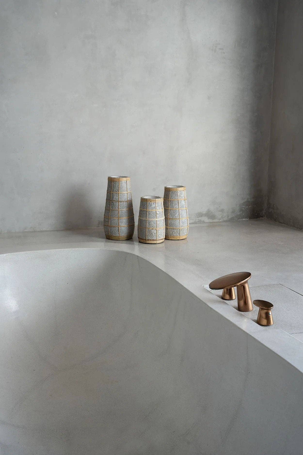 Vaso Cutie - Concreto Natural - M