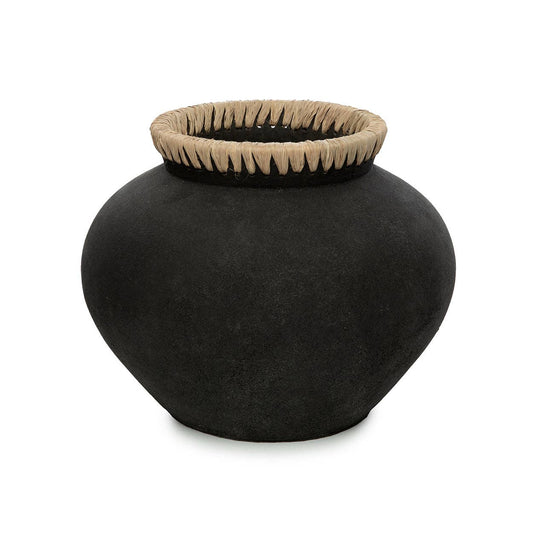 Vaso Styly - Preto Natural - Grande
